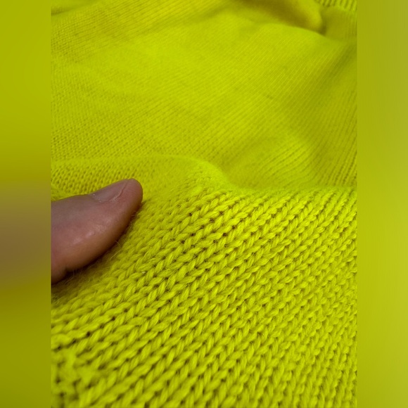 🆕 Molly Goddard Ayla Jumper Lambswool Knit Sweater Neon Yellow XS Retail $580 - Picture 11 of 16
